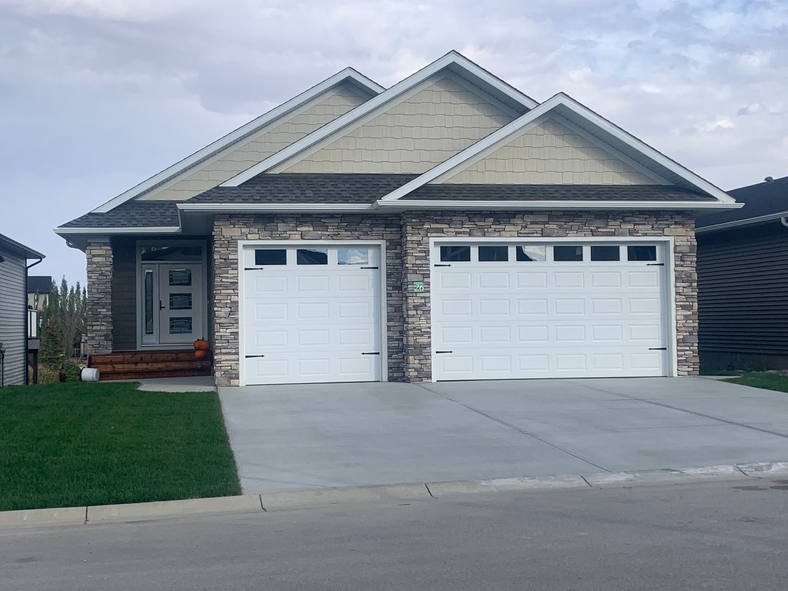 Bi-level home with an attached double garage