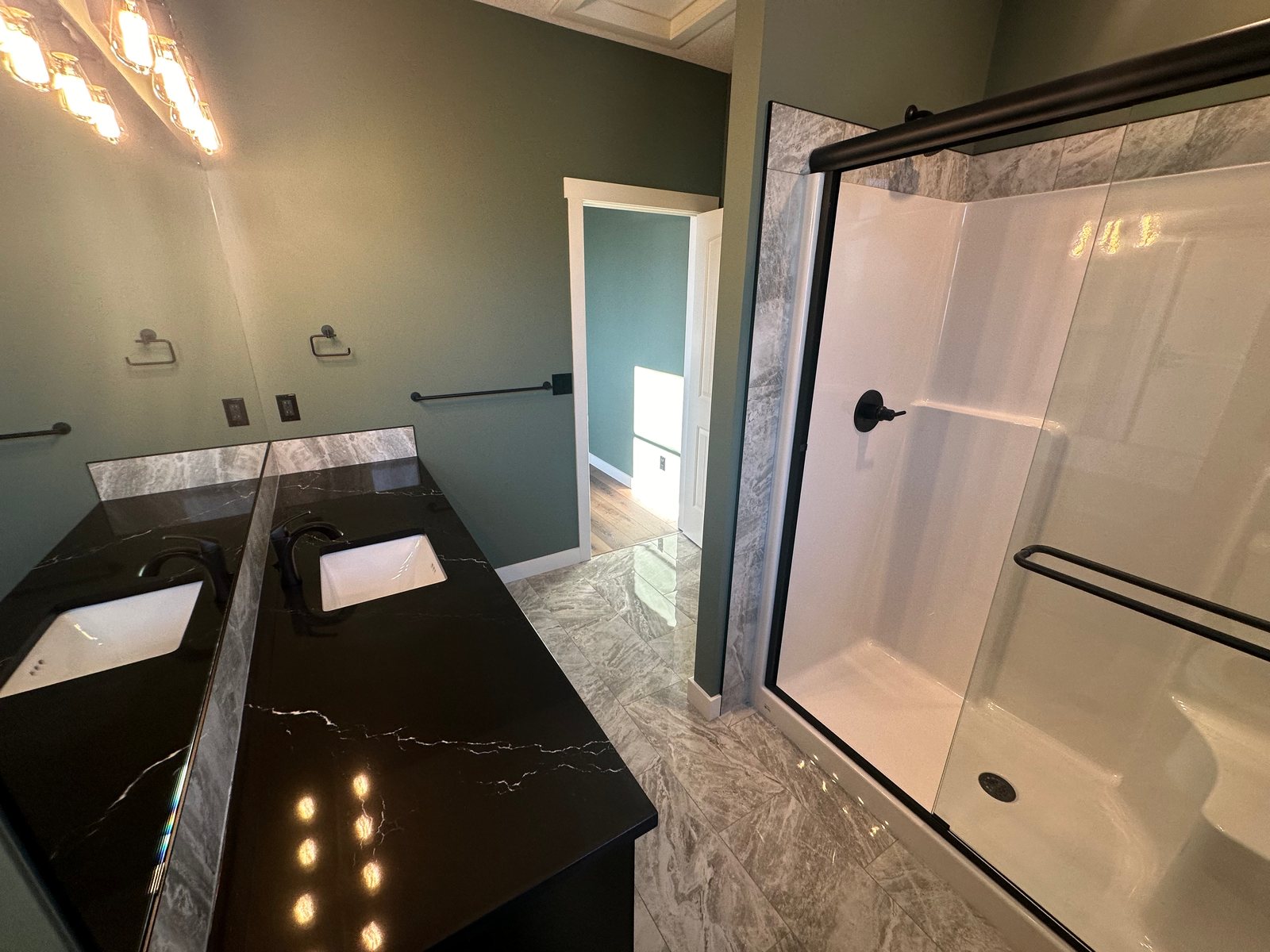 Ensuite bathroom in a custom home